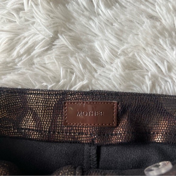 Mother Black High Waisted Seamless Looker Ankle Pants - 27 - Picture 6 of 10